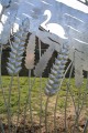 Hunston public art, detail of wheat repousse